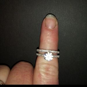 S .925 Pav'e Swarovski Crystal set